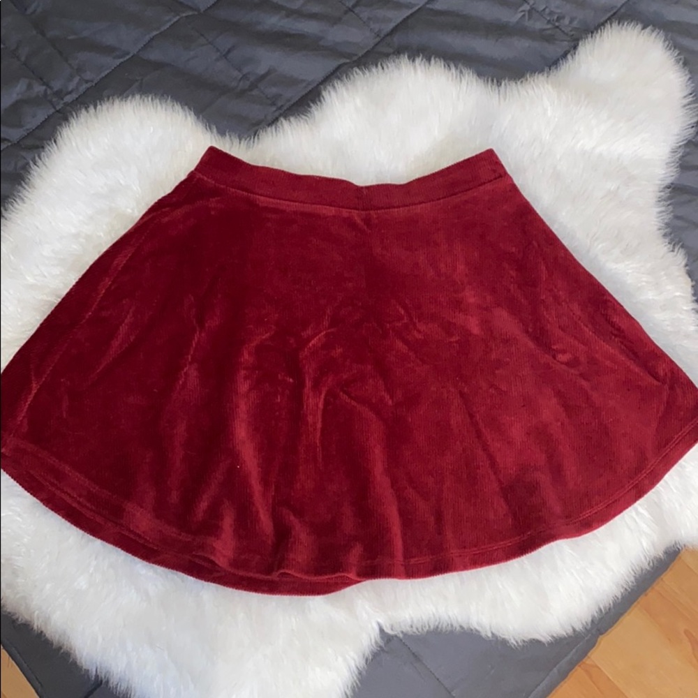 Red Forever21 miniskirt